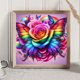 thumbnail image 4 of Pintura de diamante 5D DIY taladro redondo completo arco iris rosa mariposa arte kit 30x30cm, 4 of 9