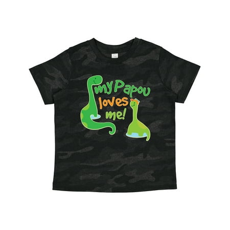 

Inktastic My Papou Grandpa Loves Me Gift Toddler Boy Girl T-Shirt