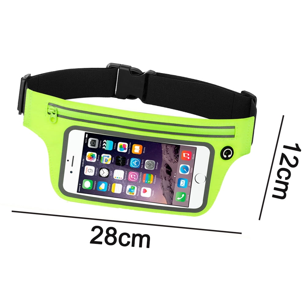Waterproof Running Swimming Belt Fanny Pack - fits Phone & Android- Touchscreen Cover，green,，green,F32609