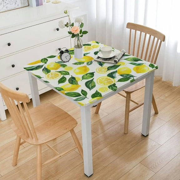 HAOXIT Tablecloth Eastic Table Cover Small Side Table Cloth for Spring Dining 36*36