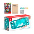thumbnail image 1 of Nintendo Switch Lite Turquoise with Super Mario Odyssey and Mytrix Accessories NS Game Disc Bundle Best Holiday Gift, 1 of 5