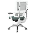 thumbnail image 5 of Office Star Products Breathable White Vertical Mesh Chair with Grey Mesh Seat and Polished Aluminum Base, 5 of 9