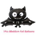 thumbnail image 3 of Globos de calabaza fantasma para Halloween, decoración de Halloween, globo de aluminio con forma de araña, globos de murciélago, suministros para fiestas de Halloween, juguete inflable para niños, 3 of 5