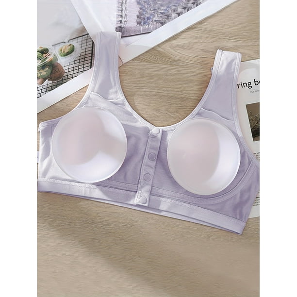 Women's Plus Size Ditsy Print T-Shirt Bra with Removable Pads - Elegant and  Comfortable Medium Stretch 