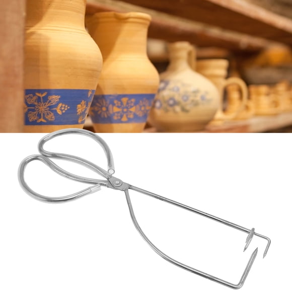 Sculpture Dipping Tong, Stainless Steel Clay Sculpture Tongs Glazing Tools, Pottery Clay Sculpture Tool Pliers for Clay Modeling Sculpturing, Pottery Tool Kiln Furniture