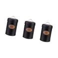 thumbnail image 4 of simhoa 3 Pieces Airtight Kitchen Canister Set Tea Organizer for Coffee Sugar Cereal black, 4 of 8