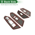 thumbnail image 5 of Unique Bargains Window Lift Switch Panel Trim Cover for Honda CR-V 2017-2022 Wood Grain Color, 5 of 5