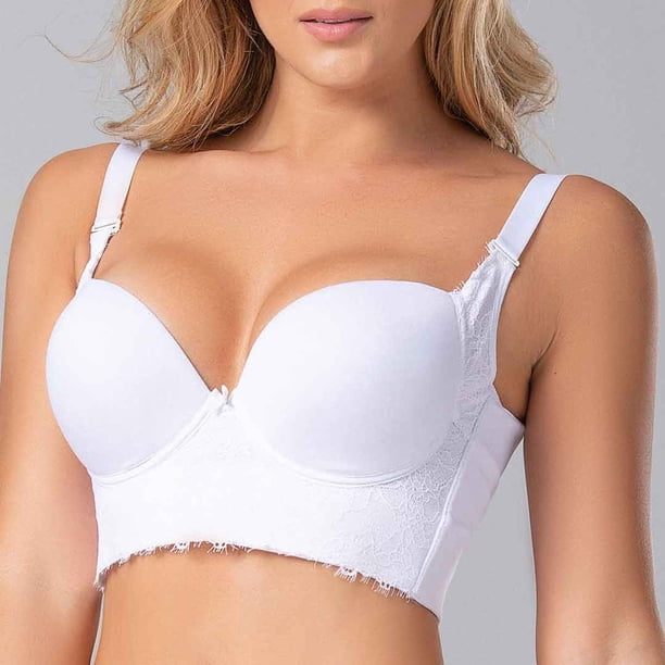 Brassier Copa Completa Diane & Geordi Colombia Microfibra y Encaje Busto Grande 021644 blanco 40