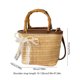 thumbnail image 3 of Bolso de paja tejida con nudos – Bolso de hombro de paja natural hecho a mano para el verano, bolso de mano informal ligero y transpirable para la playa, las vacaciones y los viajes diarios., 3 of 6