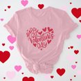 thumbnail image 1 of Cadeau de Saint-Valentin pour Femmes, T-shirt Décontracté à Manches Courtes et Col Rond avec Imprimé Arbre de Noël, 1 of 6