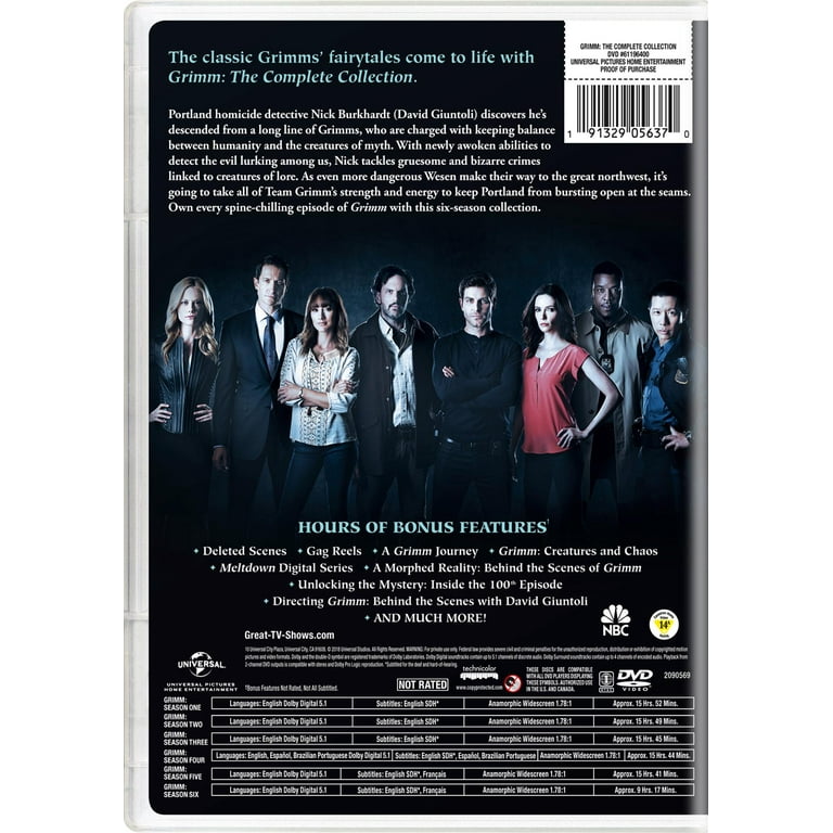 Grimm: The Full Season Complete Collection (DVD) - Walmart.com