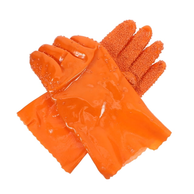 1 par de guantes peladores de patatas herramienta de procesamiento de verduras antideslizantes guantes para pelar utensilios de cocina de utilidad (Rosy)