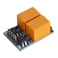 thumbnail image 1 of HUGFEGWE Relay Board, Light Indicator Anti Interference Micro Relay Board 3.3-5V Dc Micro Relay Module Board with Optocoupler for Home Appliance Control (2 Way) U2537-26636, 1 of 8