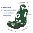 thumbnail image 3 of Fuzoiu Ho Ho Ho A Print Elastic Car Seat Covers, Seat Cover Protector,Universal Fit Interior Covers for Most Cars,Washable Seat Cover Non Slip for SUV,Sedan,Van, 3 of 5