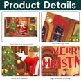 thumbnail image 3 of Decoración navideña Fondo rojo de Feliz Navidad Fondo de fotografía de árbol de Papá Noel de Navidad Cartel de pancarta navideña para decoraciones navideñas de invierno y Año Nuevo Suministros, 3 of 5