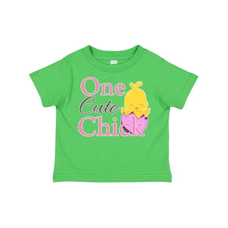 

Inktastic One Cute Chick Gift Toddler Toddler Girl T-Shirt