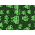 thumbnail image 1 of Ahgly Company Machine Washable Indoor Rectangle Transitional Dark Forest Green Area Rugs, 3' x 5', 1 of 7