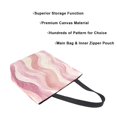 thumbnail image 3 of FORMRS Womens Canvas Tote Bag with Zipper Inner Pocket Shoulder Handbag, Soft Brown Pattern, 3 of 7