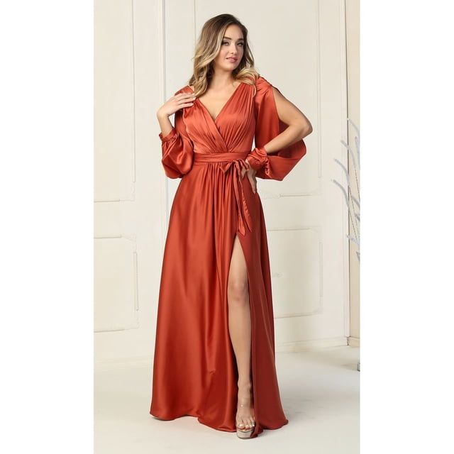 Robe de Soirée à Manches Longues