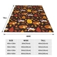 thumbnail image 3 of Vsdgher Autumn Forest Small Animals Lazy Ultra-Soft Micro flannel Blanket Throw Blankets for Couch Sofa, Bed (4 sizes)-60"x50", 3 of 7