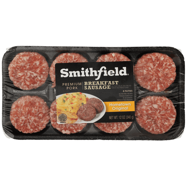Smithfield Hometown Original Breakfast Sausage Patties, 12 oz Walmart