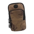 thumbnail image 4 of Bolsa de brazo para teléfono móvil, resistente al agua, duradera y ligera, ideal para hombres y mujeres. Marrón, 4 of 6