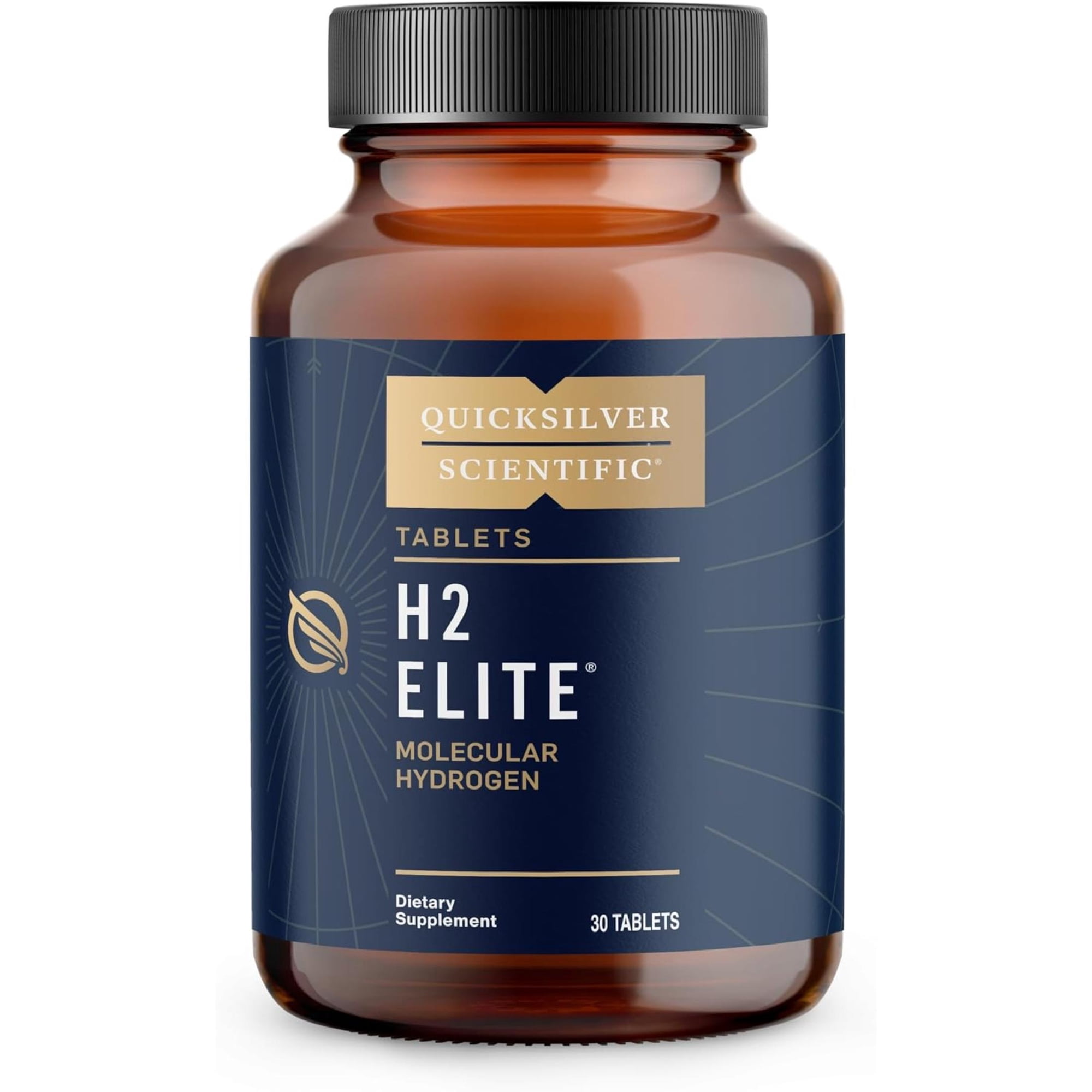 Quicksilver Scientific H2 Elite - Molecular Hydrogen for Energy + Metabolism Support, Water Tablets Perfect for Open Containers - Magnesium Malate Drink Additive (30 Molecular Hydrogen Tablets)