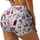 thumbnail image 1 of Fotbe Wine Shorts Sin Costuras – Shorts Deportivos de Cintura Alta para Mujer, Elásticos para Gimnasio, Yoga, Running o Ciclismo-Medium, 1 of 8