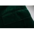 thumbnail image 4 of Chaqueta de traje de terciopelo para mujer verde oscuro, 4 of 4