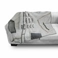 thumbnail image 3 of Saying Soft Flannel Fleece Blanket, Relax Refresh and Recharge on Office Table with Computer Coffee Notepad Illustration, Cozy Plush for Indoor and Outdoor Use, 70" x 90", Multicolor, by Ambesonne, 3 of 6
