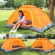 thumbnail image 4 of Heaveant Tienda de campaña, Tienda de campaña portátil para mochileros, Tienda de campaña antimosquitos para 1-2 Personas para Escalada al Aire Libre, Playa de Camping(Naranja), 4 of 5