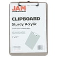 thumbnail image 3 of JAM Paper Plastic Clip Boards, Grey Clipboards, 12/Pack, 9 x 12.5, 3 of 5