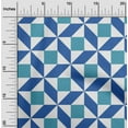 thumbnail image 1 of oneOone Viscose Chiffon Fabric Triangle|Parallelogram & Square Geometric Print Sewing Fabric BTY 42 Inch Wide, 1 of 4