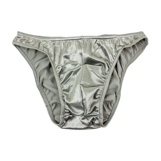 barbra lingerie Barbra 6 pack Men's Satin Bikini Underwear(S
