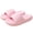 Pink, variant on Sky Blue Womens Soft Sole House Slippers Indoor Thick Solid Color