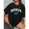 thumbnail image 1 of Women's Casual T-Shirt, "Brooklyn New York 1898 Graphic Tee, Comfortable Sportswear Top, 1 of 6