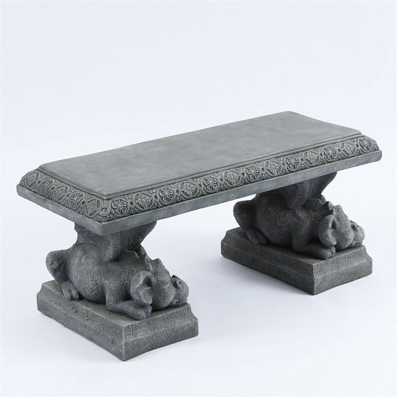 Cement Garden Benches Near Me / Red And White Cement Garden Bench Size