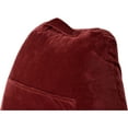 thumbnail image 6 of Husband Pillow Original Standard+ Pillow Cover Only Maroon Color - Washable/Removable Replacement Soft Microplush Pillow Case for Standard Size Reading Pillow w/ Long Zipper, Back and Side Pockets, 6 of 8