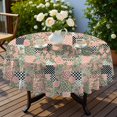 thumbnail image 4 of Pioneer Flower Floral Print Pattern Round Tablecloth 60 X 60 Inch, Wrinkle Resistant Wipeable Table Cloth for Kitchen Dining Picnic Patio Party, 4 of 6