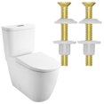 thumbnail image 6 of Wideskall Brass Plated Toilet Seat Hinge Bolts Screw and Nut, 6 of 6
