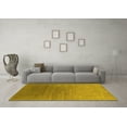 thumbnail image 3 of Ahgly Company Machine Washable Indoor Rectangle Oriental Yellow Industrial Area Rugs, 2' x 3', 3 of 4