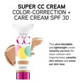 physicians formula super cc colorcorrection + care cc cream, light, 1.2 ounces, spf 30