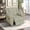 1-Seater, variant on MAYEERTY Single Recliner Chair, Off-White Stripe Fabric Manual Reclining Chair for Living Room, Bedroom & Small Spaces