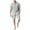 Gray, variant on ZQUUVOU Men's 2 Piece Sport Set Short Sleeve Stand Collar Top and Drawstring Waist Shorts Casual Workout Outfit Black