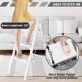thumbnail image 3 of BREENHILL Step Ladder, Folding 3 Step Ladder Stool with Wider Anti-Slip Pedal, Portable Lightweight Ladder for Home Kitchen Office 330lb Max Loader, 3 of 8