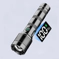 thumbnail image 2 of Kafsov Outdoor Portable Flashlight with Rechargeable 18650mAh Battery, Zoom Focus, Type-C Charging, Multifunctional LED Light for Camping, Hiking, and Emergency Use Black, 2 of 7
