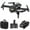 Black, variant on Drone, Drone with Camera, Drones for Adults, Drone with Daul 4K HD FPV Camera Remote Control Toys Gifts for Boys Girls with Altitude Hold Headless Mode Start Speed Adjustment, Drones for Kids 10-15