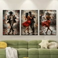 thumbnail image 2 of 3pcs/Set, Canvas Painting--Unframed, Two People Dancing Tango, Posters And Prints, Living Room, Library, Office, Cafe, Bar, Abstract Art, Perfect Birthday, Holiday Gift, Valentine'S Day, Easter Egg, 2 of 4