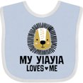 thumbnail image 3 of Inktastic My YiaYia Loves Me Grandkids Boys Baby Bib, 3 of 4