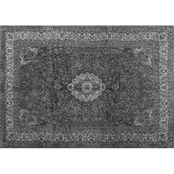 Ahgly Company Indoor Rectangle Persian Gray Traditional Area Rugs, 7' x 10'